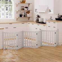 Pet Fences, Dog Enclosures, Indoor Fences, Stair Railings, Isolation Gates, Dog Cages, Partitions. - White - View 3