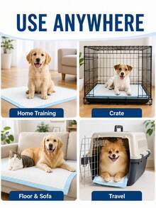Disposable Pet Pee Pads, Super Absorbent Puppy Training Pads, Leak-Proof Bottom, Quick-Dry Pet Toilet Pads, Suitable For Dogs, Puppies, Cats And Small Pets, Ideal For Indoor Use, Cages, Travel And Floor Protection - Pet Pee Pads - View 10