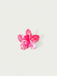 Glisma 3件/1件優雅大花朵髮夾，7.8cm/3.07in 雞蛋花花卉夾，白色、粉色與幻彩高端度假海灘髮飾 - 彩色 - 查看 12