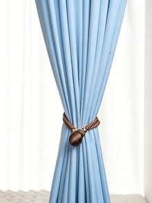 3/1pc Creative Adjustable Curtain Tieback Rope, No Drill Easy Install Curtain Buckle Rings, Minimalist Window Drape Strap Accessory, Reusable Decorative Holdback. - Multicolor - View 1