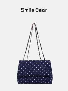 Double-Bow Tote Bag, Niche-Design Crescent-Shaped Handbag, Large-Capacity Everyday Crossbody Or Shoulder Bag For Women. - Multicolor - View 2