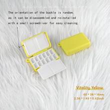 SeamiArt Foldable Mini Watercolor Palette 12-Slot Empty Paint Box, Portable Travel Sketching Paint Storage Box For Journaling, Outdoor Painting, Students And Artists Art Supplies - Single Piece - View 14