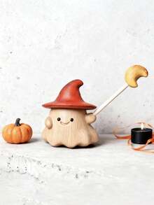 1pc Mini Halloween Carving Ghost Figurine,Cute Detachable Spooky Statue Ornament,Suitable For Halloween Party Decor,For Livingroom,Office Table,Car Decor,Suitable As Gift For Halloween Party,Theme Party - Multicolor - View 9