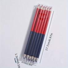 5/12/24/30/50pcs Red And Blue Colored Pencils, Round Barrel Colored Pencils, Suitable For Drawing, Coloring And Marking. - Sets - View 6