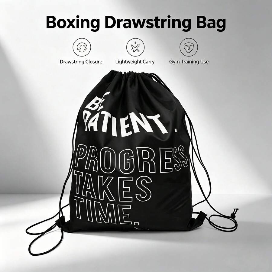 FIVING 1 pieza Mochila de boxeo con cordón, gran capacidad, bolsa de deporte portátil para entrenamiento de baloncesto, almacenamiento de equipo de Muay Thai, kickboxing y entrenamiento - Negro - Ver 1