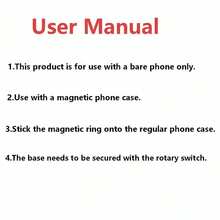 New Highly Stable Magnetic Car Phone Holder - Dual-Sided Suction Cup Design, 360° Rotation, ABS Material, Multi-Angle Adjustable, No Adhesive Required, Fits All Smartphone Sizes | Auto-Clamping Phone Holder - White - View 3