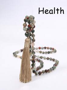 YAUKIA 6mm Boho Tiger'S Eye Beaded Necklace , Bring Abundance , Wealth , Relieves Stress , Enhances Communication , Yoga Meditation Prayer Jewelry Gift - Multicolor - View 2