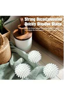 1pc Reusable Laundry Ball Dryer Ball Fabric Softener Alternative High Efficiency Stain & Lint Remover Solid Laundry Ball - Multiple Styles - View 10