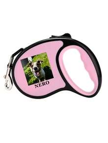 Customizable Retractable Dog Leash With Personalized Name And Photo, Customized Pet Gift, Personalized Dog Walking Accessory, Durable ABS Material, Anti-Tangle, Suitable For Small Dogs, Medium Dogs And Cats, Bright Colors, Customized Personalized Gift For Pet Lovers - Multicolor - View 15