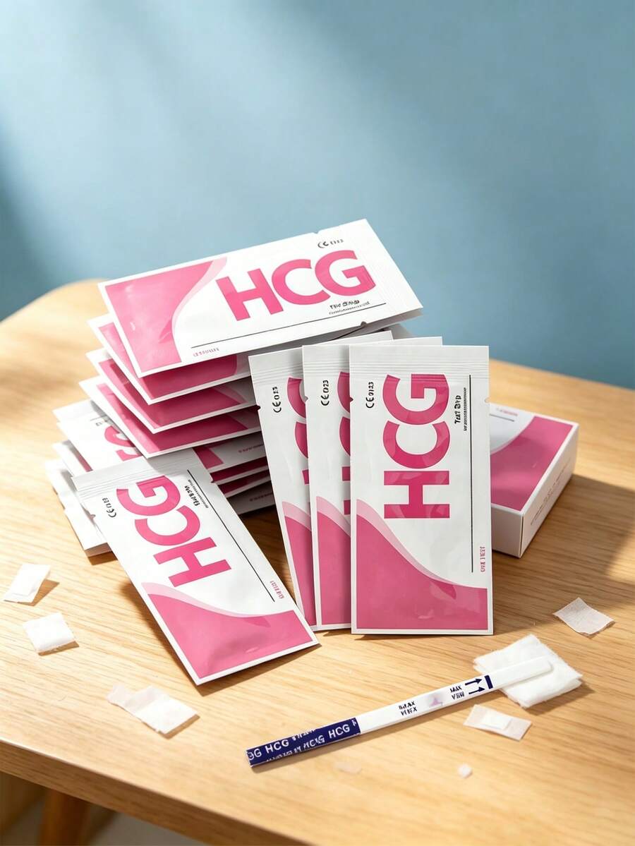 Pelvifine HCG Prank Test, Large Pack Prank Home Test Strips, 99%+ Accuracy, Individually Wrapped, For Prank Use Only, Non-Medical Product - Multicolor - View 1