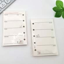 2包100張(共200頁)5孔通用標準M5彩色活頁紙替換內芯,採用120G加厚高品質紙張 - 彩色 - 查看 13