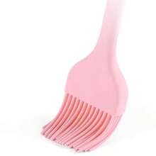 Non-Stick Silicone Kitchen Utensil Set, Heat-Resistant Cooking Tools, Kitchen Utensil Set, Includes Spatula, Soup Spoon, Strainer, Scraper, Brush, Food Tongs, Pasta Spoon, Heat-Resistant Silicone Kitchen Tools - Pink - View 3