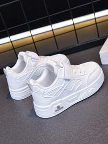 1 Pair Kids' Sports Skateboard Shoes, Lightweight And Comfortable, Suitable For Multiple Occasions - White - View 6