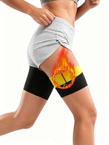 1pc,Women Neoprene Sauna Thigh & Arm Trimmer Set, Compression Body Shaper Slimming Bands, Fat Burning Leg Arm Wraps For Running, Cycling, Training, Camping, Gym Workout, Weight Loss Fitness, Adjustable Thermogenic Sweat Enhancer - Multicolor - View 5