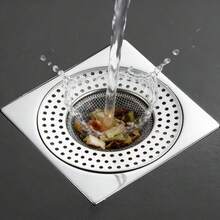 Stainless Steel Floor Drain Hair Filter Cover, Essential Home Supplies, Used For Sewage Filtration, Bathroom Decoration And Kitchen Sink Strainer - Stainless Steel Floor Drain Filter - View 7