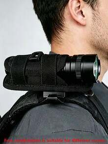 Adjustable Rotating Waist Holster Nylon Tactical Flashlight Sleeve Outdoor High-Intensity Oxford Flashlight Case - AA - View 1