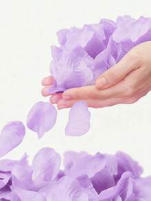 Rose Petals, For Wedding, Romantic Proposal Decoration, Flower Girl Table Decoration, Baby Party, Rose, Decorative Rose, Decorative Style, Party And Holiday Decoration, Valentine's Day Decoration, Valentine's Day And Mother's Day Decoration Gifts - Light Purple - View 1