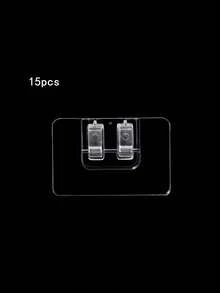 12-24pcs Outdoor String Light Hooks, No Drilling Installation, Adhesive Hooks, Suitable For Garden Decoration, Wall-Mounted, Durable High-Quality Multi-Purpose DIY Decoration, No Drilling, Suitable For Renters - A - View 9