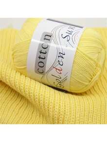 100% Pure Cotton Hand-Knitted Yarn, Suitable For Knitting And Crochet, 8-Ply Worsted Yarn, For Sweaters, Blankets, 50g, 200m, Soft Yarn, Needlework - One Size Fits All - View 8