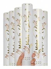 6pzs Cañones Confeti Diseño Mariposas Doradas Blancas, Confeti Para Fiestas De Boda, Eventos, Celebraciones De Cumpleaños - 1 - Ver 7