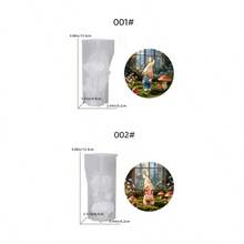 SILIKE LUFEI 1 pieza Molde de silicona de arcilla, 2 estilos opcionales Molde de figurita de niño y niña con sombrero de hongo, adecuado para resina, yeso, velas, productos de aromaterapia, decoración del hogar de verano, exhibición de mesa de boda - Molde de seta con sombrero para niños - Ver 2