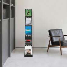 YUNRUX Floor Stand Brochure Stand, 5-Tier Brochure Holder, Foldable Magazine Stand - 1PC - View 10