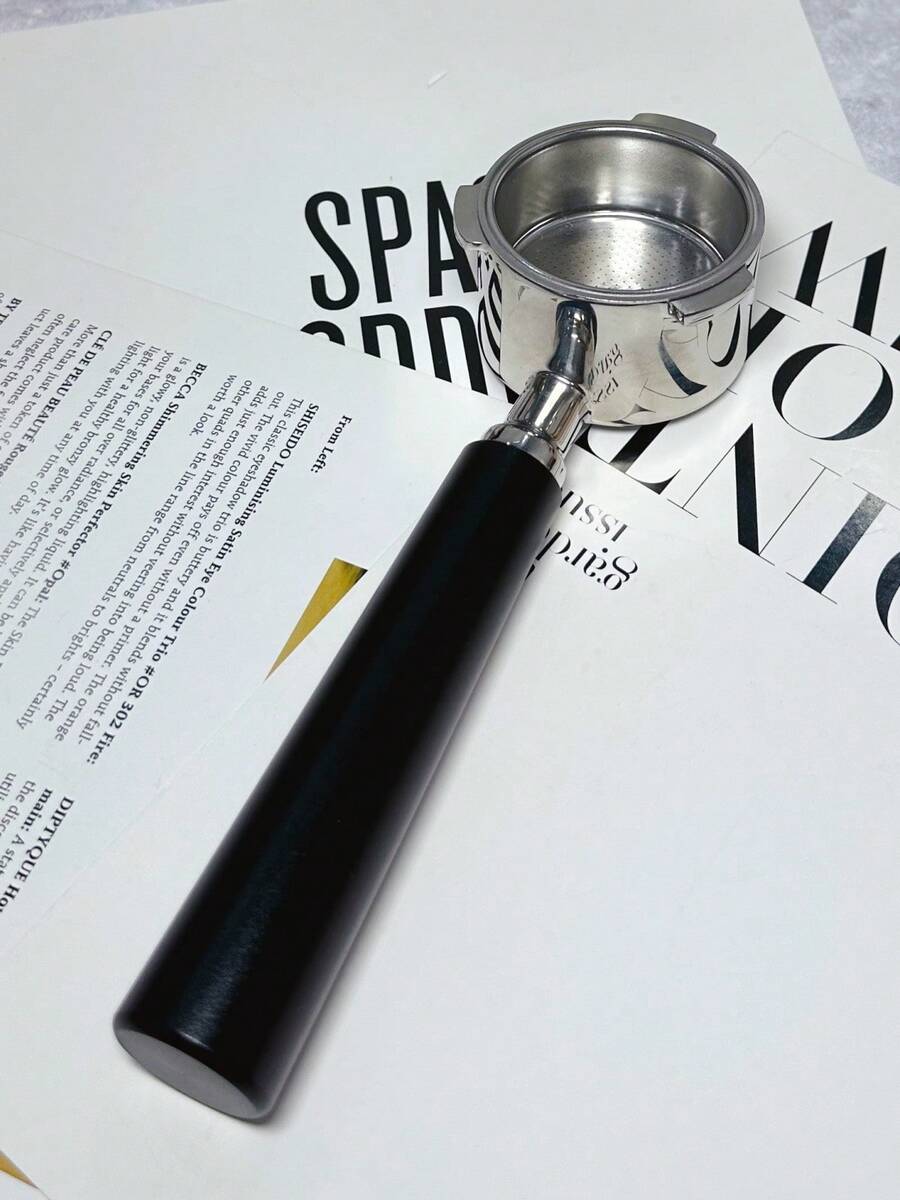 Portafilter Espresso Tanpa Dasar Stainless Steel 51mm, Tebal 4mm, 3-Telinga, Komponen Pengganti, Kompatibel dengan Mesin Kopi CASABREWS CM5418 Seri 3700, Gevi, Yabano, Tidak Kompatibel dengan Semua Model - Hitam - View 1