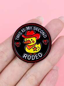 THIS IS MY SECOND RODEO Alfiler de esmalte Broche de pato lindo Pines de solapa Insignia Accesorios de ropa Joyería de animales Regalos - Multicolor - Ver 7