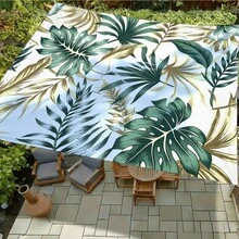 1pc Mandala Geometric Print Square Sun Shade Sail, Suitable For Yard, Pool, Villa Courtyard, Outdoor Leisure Area, Outdoor Sun Shade Sail, Beach Umbrella, Outdoor Sun Shade Cloth, Beach Canopy, Beach Tent, Patio Sun Shade, Outdoor Gazebo, Gazebo - Bohemia C - View 10