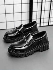 Men's Western Boots British Style Work Boots New Leather Upper Boots Fashion Retro Outdoor Men's Shoes - Black - View 1