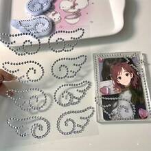 Angel Wings Crystal Stickers, Acrylic DIY Decorations, Self-Adhesive Gem Fish-Shaped Cake Glitter Rhinestone Stickers, Stationery Stickers, Scrapbooking Supplies, Birthday Gift - Wing - View 2