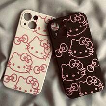 SANRIO 2pcs Hello Kitty Precise Cutouts Anti-Fall Apple Phone Case Apple - Multicolor - View 2