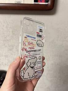 1件趣味Ins卡通可愛小狗手機殼，適用於 15、Apple 17 Pro Max、14、16 Pro、16 Max，獨特時尚保護殼，適合女孩，生日、母親節禮物 - 彩色 - 查看 2