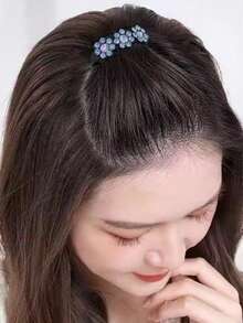 1/2 Pcs Invisible Fluffy Hair Volume Pads, 5 Teeth Root Clips Prevent Flat Top Hair, Practical Updo Styling Hair Accessories - Multicolor - View 6