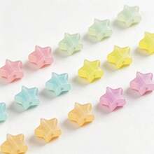 50pcs Macaron Color Jelly Star Acrylic Beads, Decorative Handmade Beads For DIY Jewelry Making, Suitable For Bracelets, Necklaces, Hair Accessories - DIY Stars - View 6