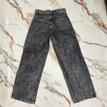 Girls' Graphite Cargo Jeans - BASIC GRAPHITE - View 6