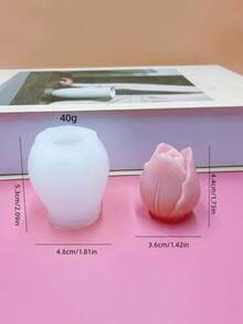 6pcs Tulip Silicone Molds For Candles, Aromatherapy, Plaster, Soap, Home Decor - 6-piece Floral Set - View 6