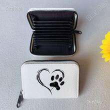 Love Paw Print Card Holder, Lightweight Fashion Wallet, Suitable For Daily Use, Women's Gift Mini Wallet/Purse/Card Holder - Multicolor - View 3