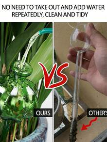 Cactus Shaped Automatic Watering Spike, Automatic Watering System, Narrow Mouth Design Extends Watering Time, Suitable For Indoor And Outdoor Plants, Essential For Potted Plants In Spring And Summer - Multicolor - View 9