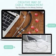 50 Clips Para Cables Para Exteriores, Soporte De Cable Adhes - 1 - Ver 5