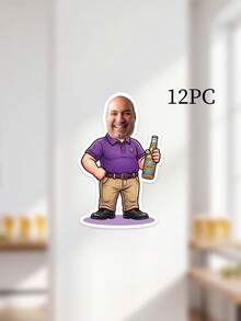 Custom Photo Beer Guy Banner, Personalized Cartoon Man Banner With Beer Mug,Custom Hanging Sign For Men Birthday, Beer Party Wall Decor Supplies - Multicolor - View 17