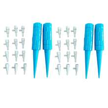 6/10/12/24pcs/Set Automatic Adjustable Watering Device Slouchy Watering, Home Balcony Flower Pot Seepage Tool Automatic Drip Irrigator Drip Watering Device Seepage Timer - Blue - View 11