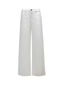 CAMEL CROWN Women's Outdoor Denim Pants, Suitable For All Seasons, Flattering And Slimming, Wide-Leg Hiking Cargo Pants. - White - View 2