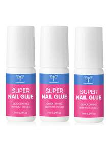 COLOURSMILE Kit Lem Kuku 6 Buah 7ml, Perekat Cepat Kering & Tahan Lama untuk Kuku Akrilik, Kuku Tempel, Ujung Kuku Palsu & Seni Kuku - 7 ml - View 9