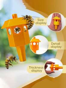 Lantern-Shaped Wasp Trap, Hanging Wasp Repellent Trap, Outdoor Wasp And Hornet Trap, Outdoor Yard Bee And Wasp Protection, Yard Wasp Control Tool, Hook-Style Wasp Trap - A - View 4