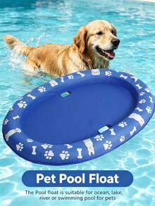 Pet Soft Dog Float Raft - Summer Inflatable Dog Swimming Float Bed, Pet Cooling Mat, Pet Water Pool Floating Raft, PVC Material, Washable And Durable Mat, Suitable For Indoor, Outdoor Lawn, Swimming Pool And Other Multiple Locations, Suitable For All Dog Breeds - Multicolor - View 6