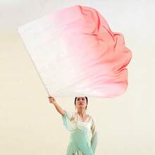 2 Sets Of Chiffon Worship Flags Are Used For Church Worship Dance Flags, With Telescopic Poles And Semi-Circular Angel Wings Dance Props Suitable For Outdoor Stage Performances And Religious Activities - Multicolor - View 2