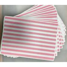 10PCS/20PCS/50PCS Pink And White Striped Gift Wrapping Paper Bags, Thickened Gift Packaging Bags, DIY Decorative Gift Paper Bags, No Stickers - Multicolor - View 2