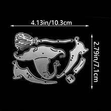 Magic Hat Metal Die-Cutting And Embossing Template Tool For DIY Scrapbooking, Cardmaking, And Album Decoration - Silver-white - View 3