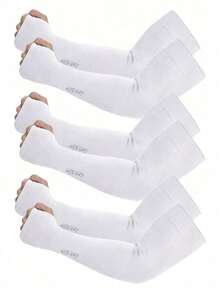 1/3pcs Unisex Sun Protection Cooling Arm Sleeve Set. Compression Arm Sleeves Suitable For Football, Golf And Volleyball Sports. UV Protection. Can Cover Tattoos. Also Suitable For Gardening And Other Activities. - Multicolor - View 12
